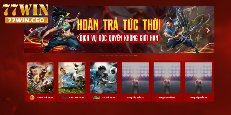 Nhà cái hợp tác với ba đối tác thể thao lớn